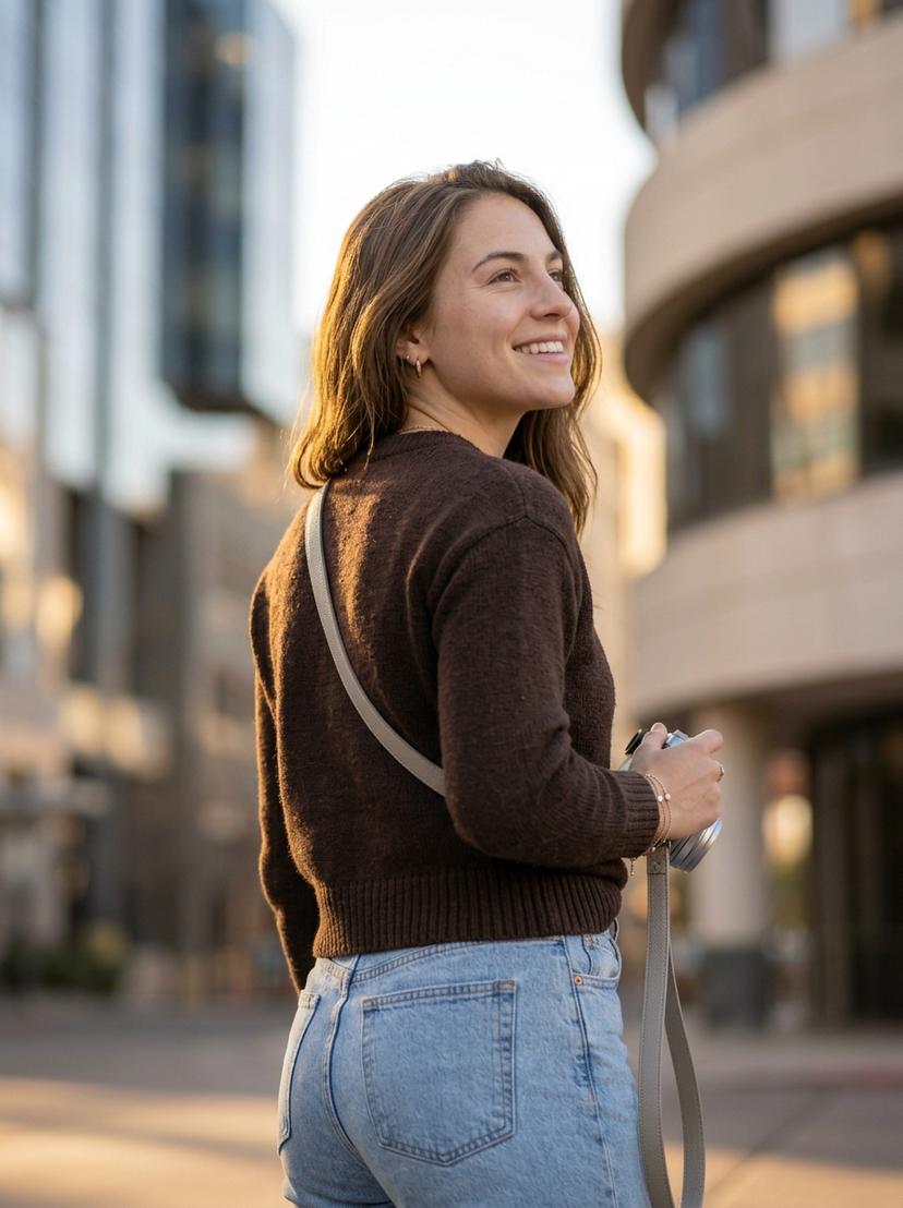 Urban Photographer Lifestyle Portrait AI image template preview