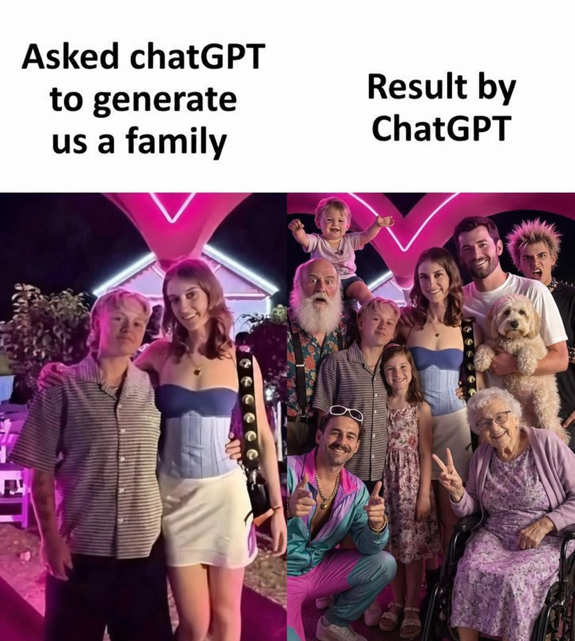 AI Family Overload AI image template preview