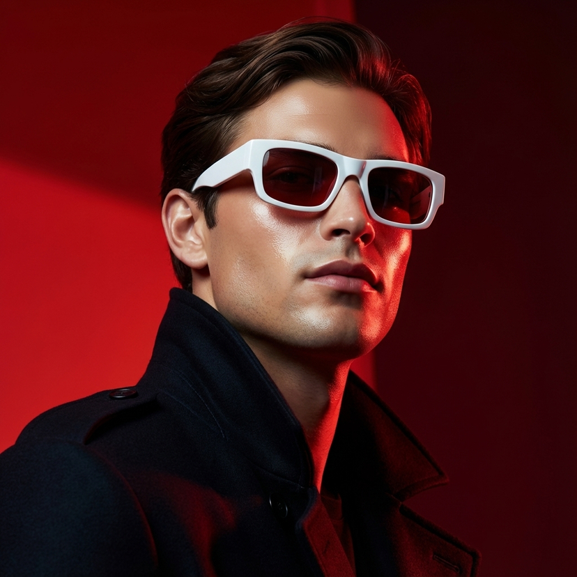 Red Luxury Studio Shot AI image template preview