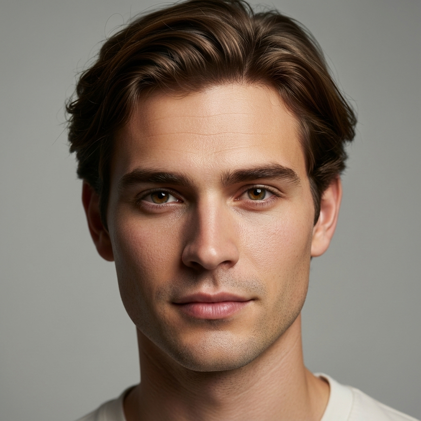 Detailed 4K Headshot AI image template preview