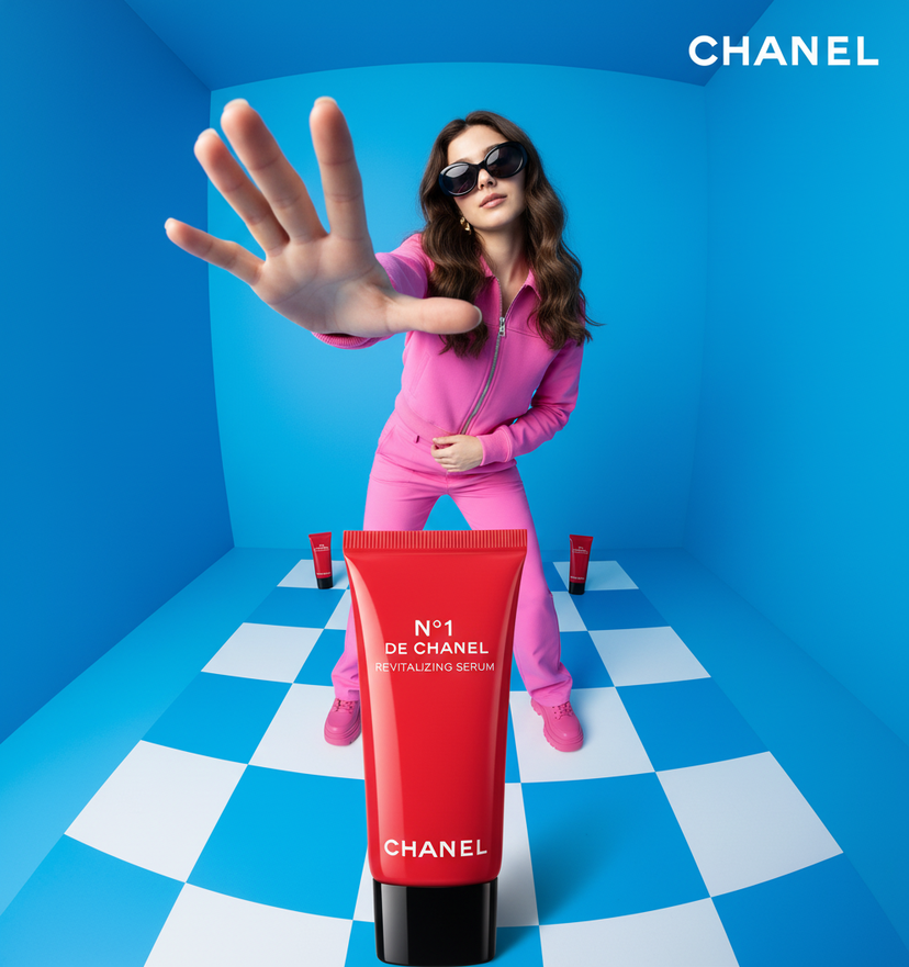 Chanel Promotion Shoot AI image template preview