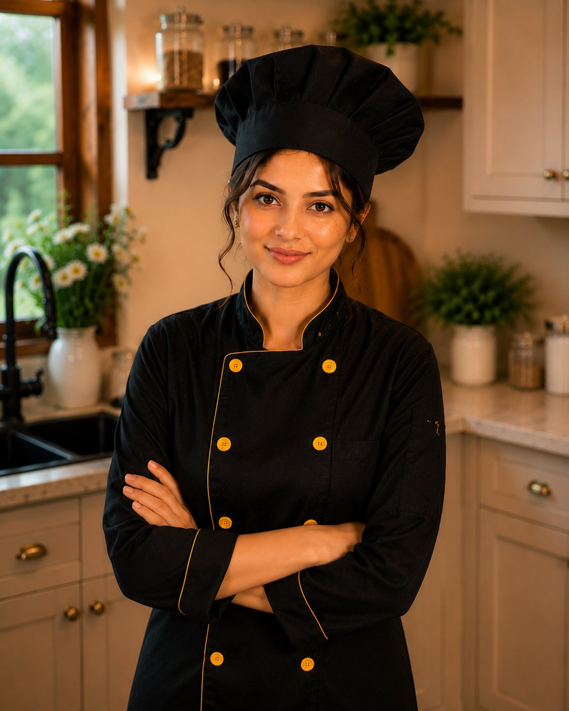 Female Chef Chicken Biryani Luxury Kitchen — Cooking isn't just a hobby for me, it's something I genuinely LOVE. I put my heart into every recipe, and I'm confi