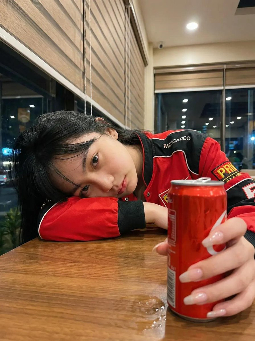 Nano Banana - Cozy Cafe Night AI image template preview