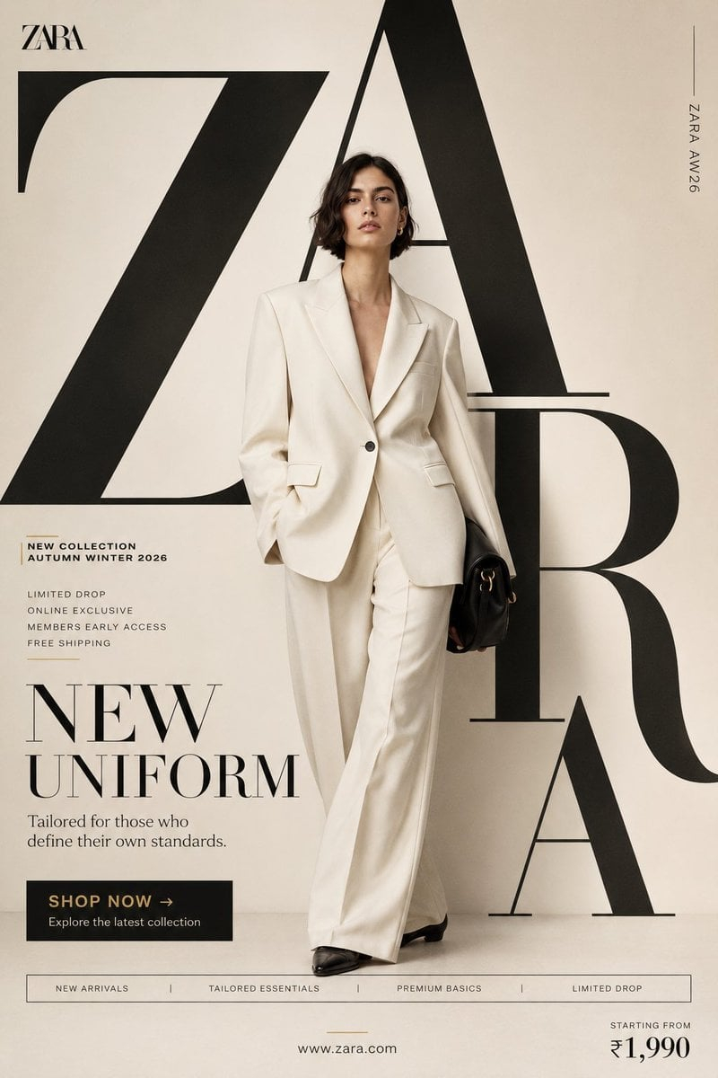 Ultra-Premium Fashion SMM Poster NEW UNIFORM — "NEW UNIFORM"

FORMAT

Ultra-Premium Fashion SMM Promotional Poster
Vertical 4:5
Instagram Hero Crea…