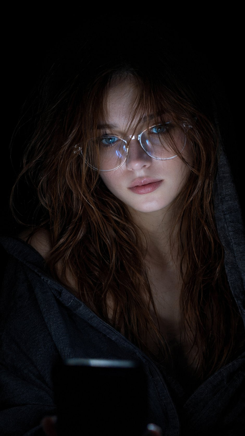 789-introspective-glow-portrait AI image template preview