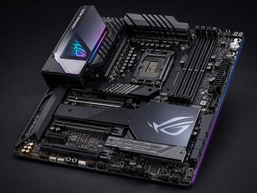gpt2-e-commerce-main-image-premium-gaming-motherboard-studio-shot AI image template preview