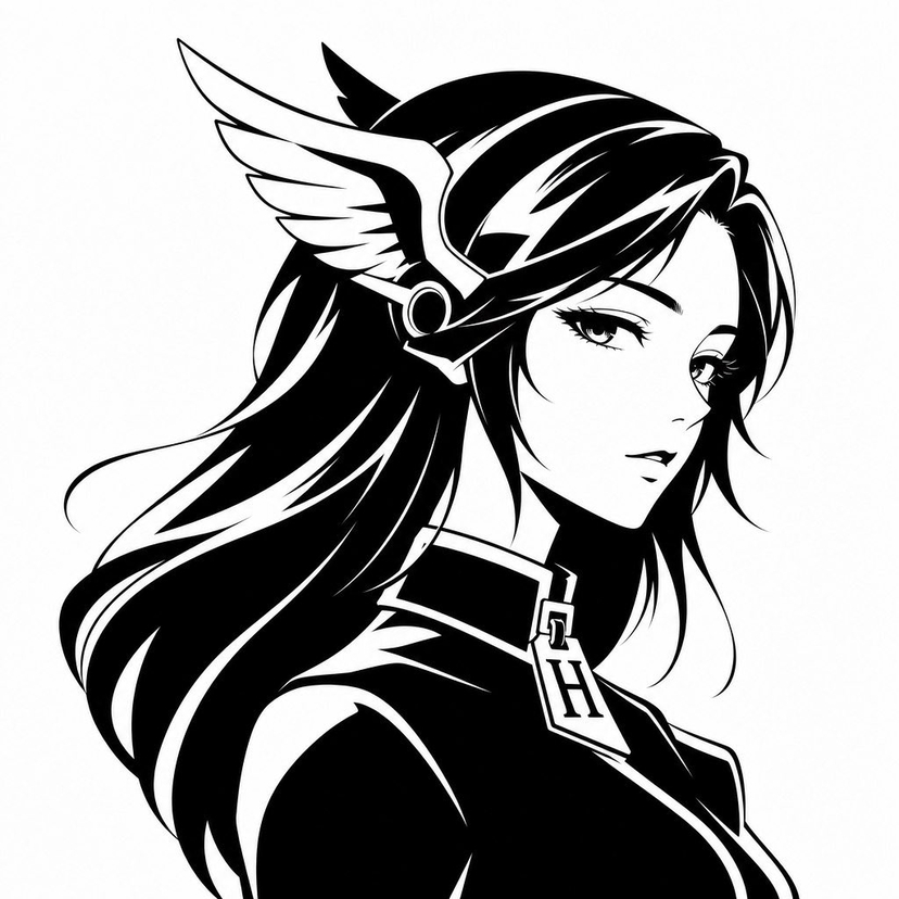 gpt2-profile-avatar-monochrome-hermes-inspired-avatar AI image template preview