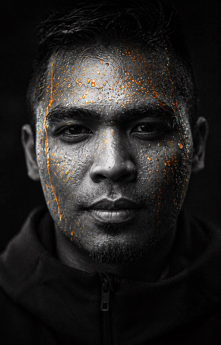 gpt2-profile-avatar-dark-gatorade-style-portrait AI image template preview