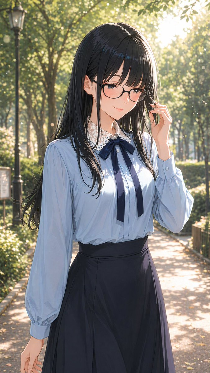 gpt2-profile-avatar-portrait-of-a-gentle-woman-with-glasses AI image template preview