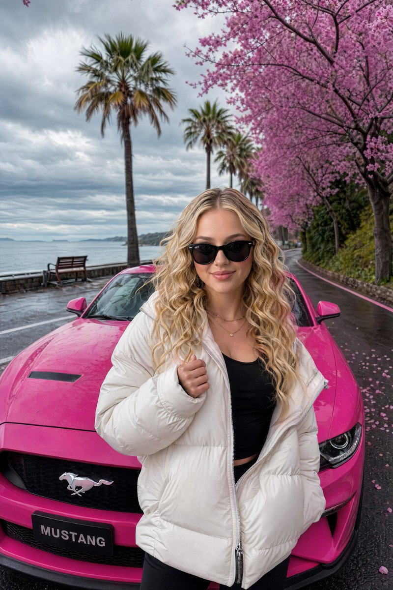 gpt2-social-media-post-luxury-lifestyle-mustang-shot AI image template preview