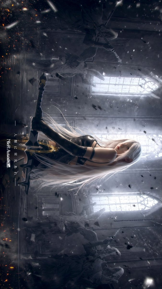 gpt2-social-media-post-gothic-android-warrior-cathedral-key-art AI image template preview