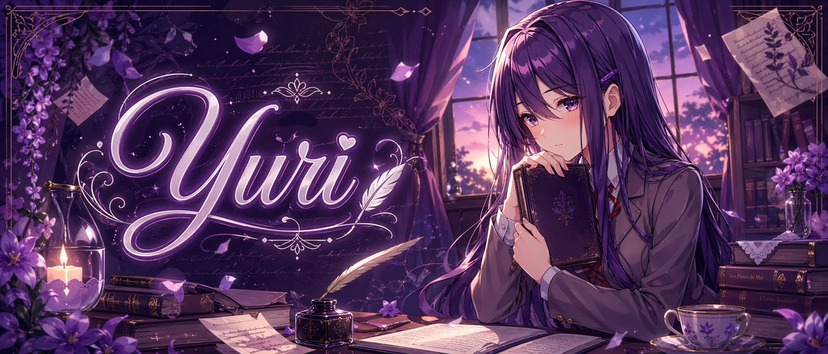 gpt2-youtube-thumbnail-purple-anime-yuri-banner AI image template preview