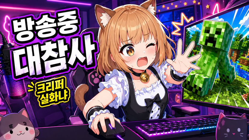 gpt2-youtube-thumbnail-anime-vtuber-minecraft-stream-thumbnail AI image template preview