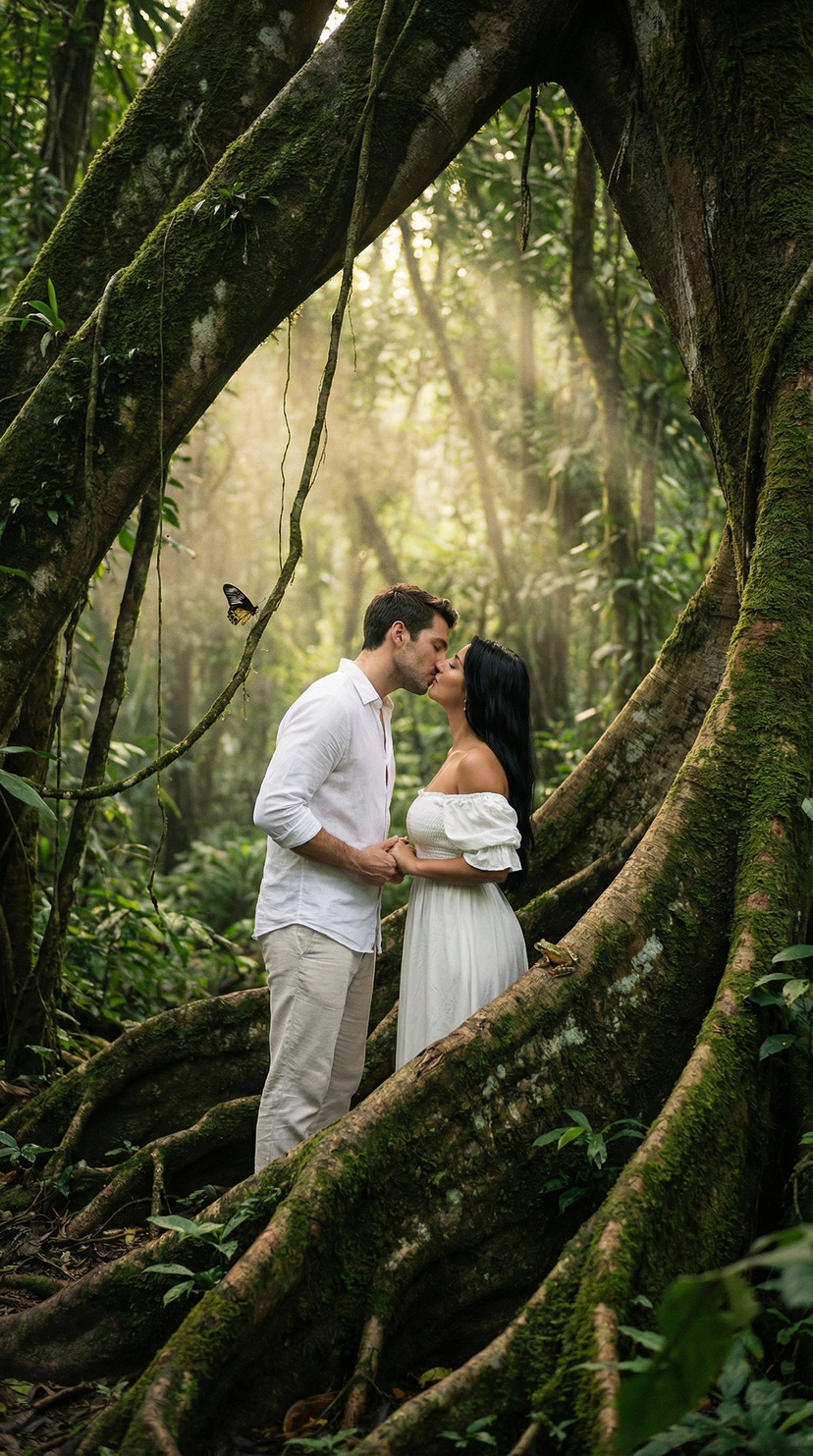 23-enchanted-forest-root-kiss-scene-by-nano AI image template preview