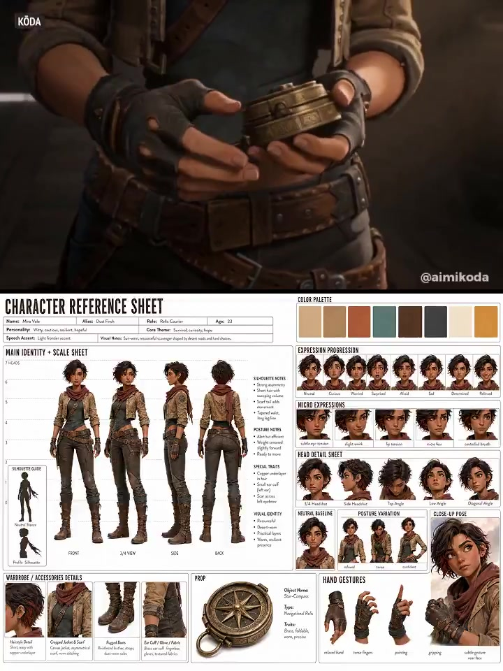 Character Reference Sheet → Cinematic Intro — GPT Image 2 + Seedance 2.0 AI template preview