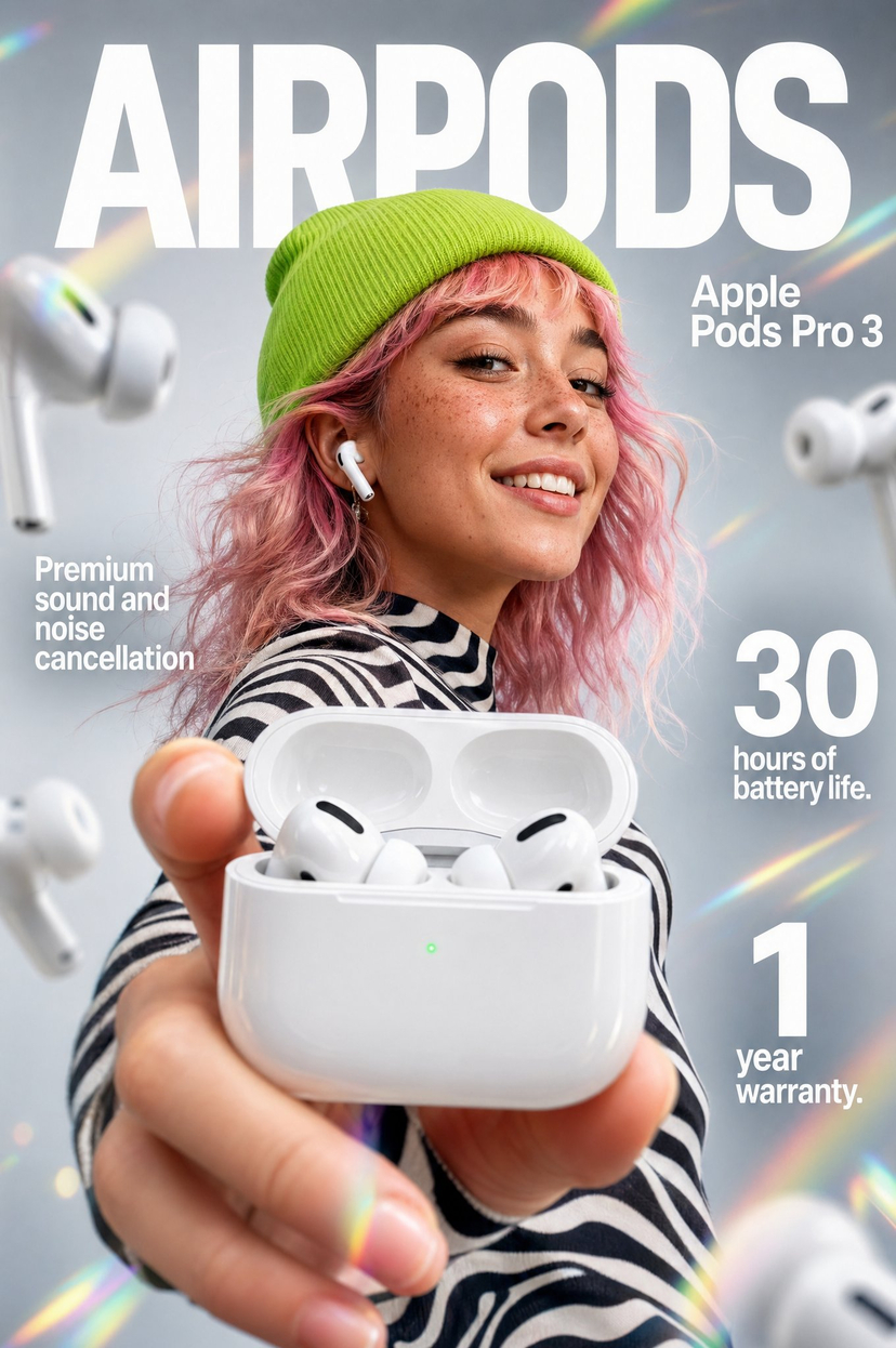 gpt2-apple-pods-pro-3-infographic AI image template preview