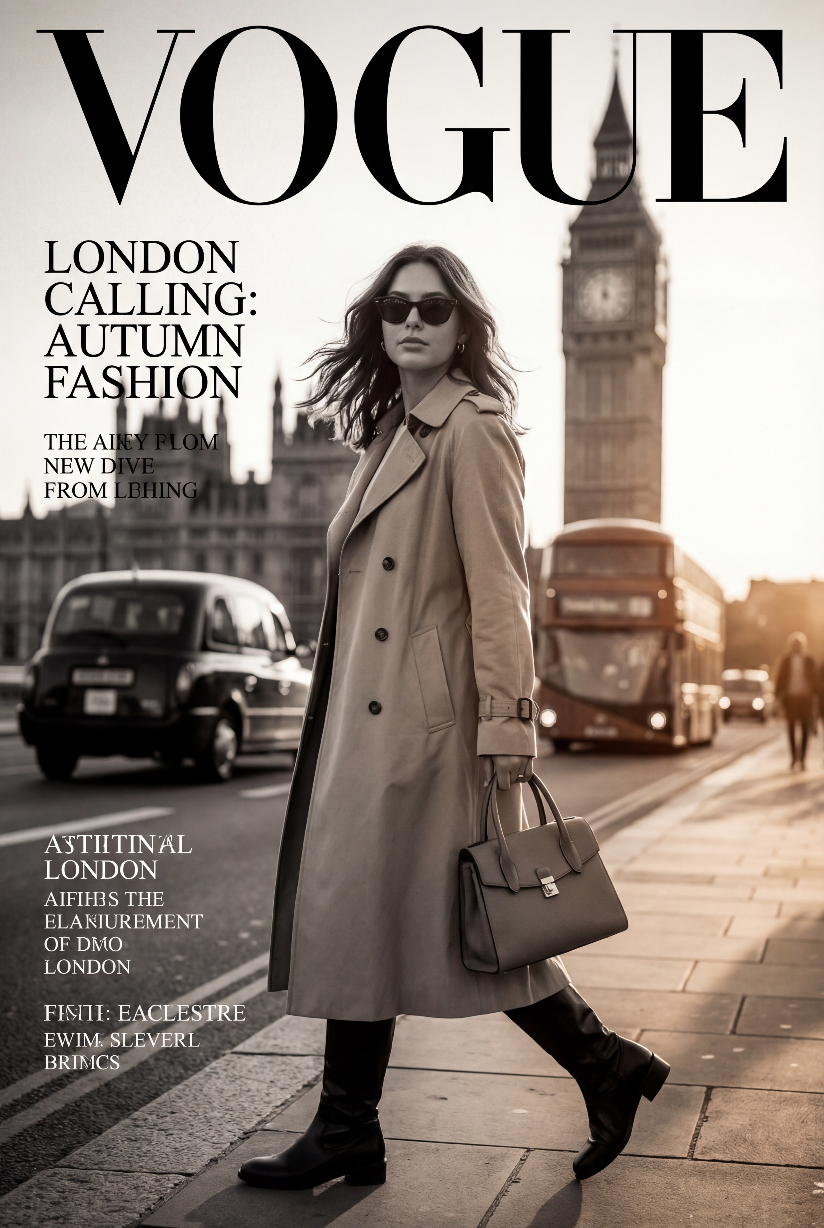 London Street - AI image template preview