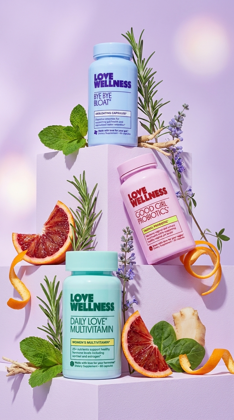 Vibrant Wellness Product Showcase - AI Image Template Preview
