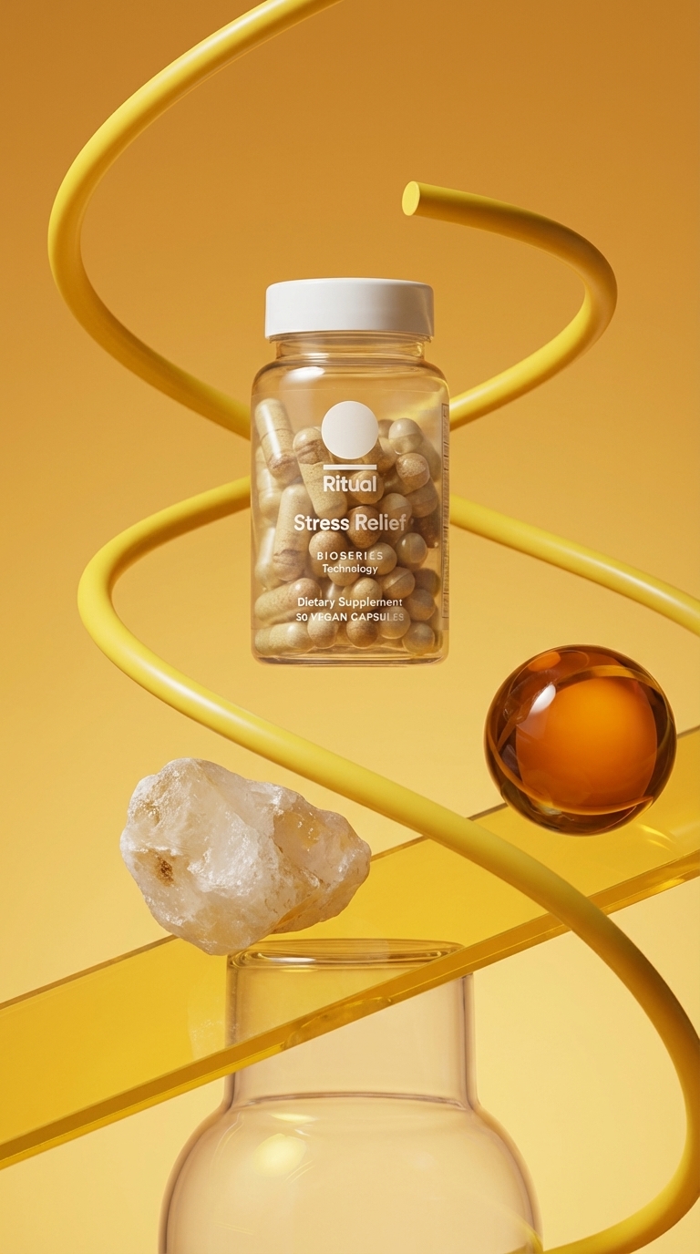 Minimalist Wellness Kinetic Abstract - AI Image Template Preview