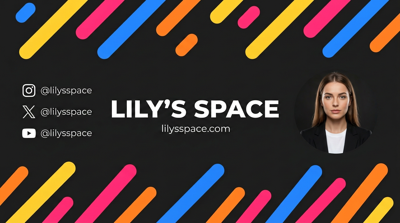 Vibrant Geometric Studio Banner - AI image template preview
