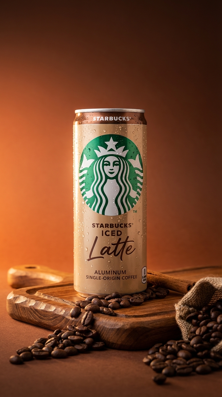 Rustic Starbucks Latte Beverage Shot example 2