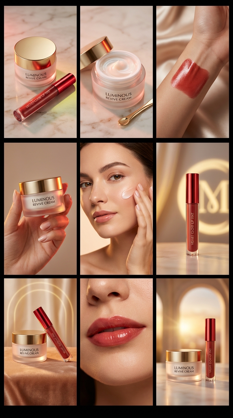 Golden Arches Beauty Editorial - AI Image Template Preview