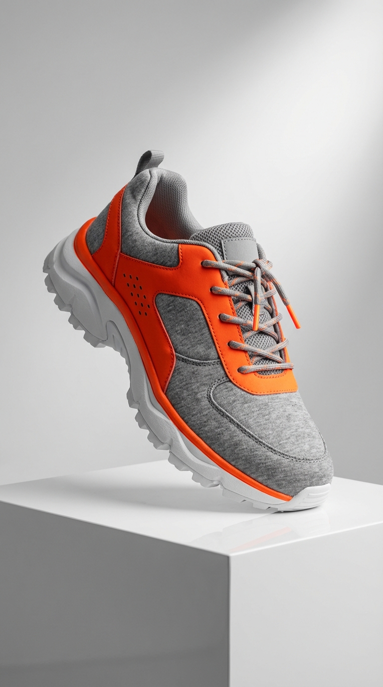 Modern Techwear Footwear Showcase - AI Image Template Preview