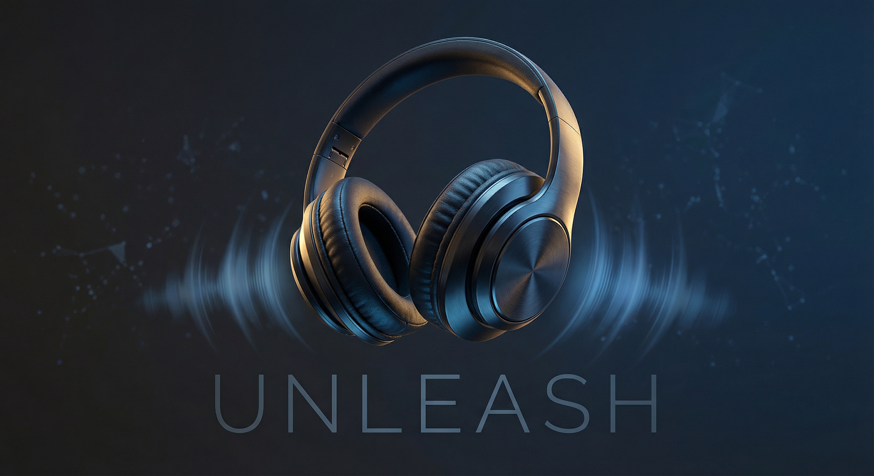 Wireless Headphones Creative Ad Visual example 1