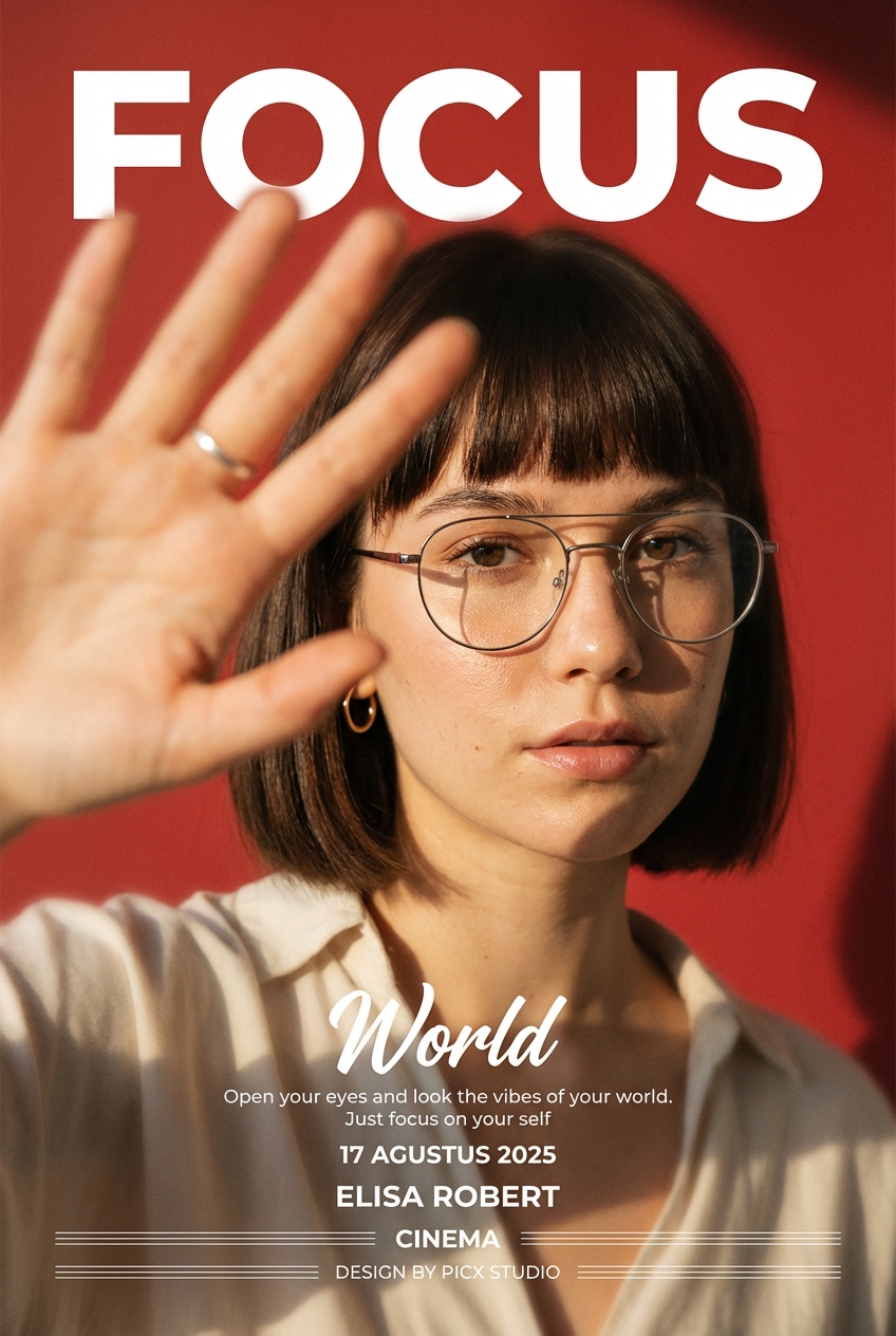 Modern Lens Editorial Poster example 3