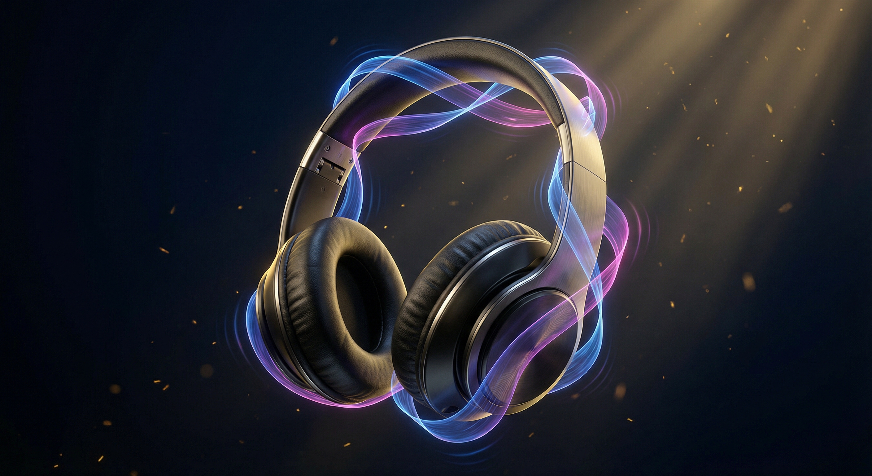 Wireless Headphones Creative Ad Visual - AI Image Template Preview