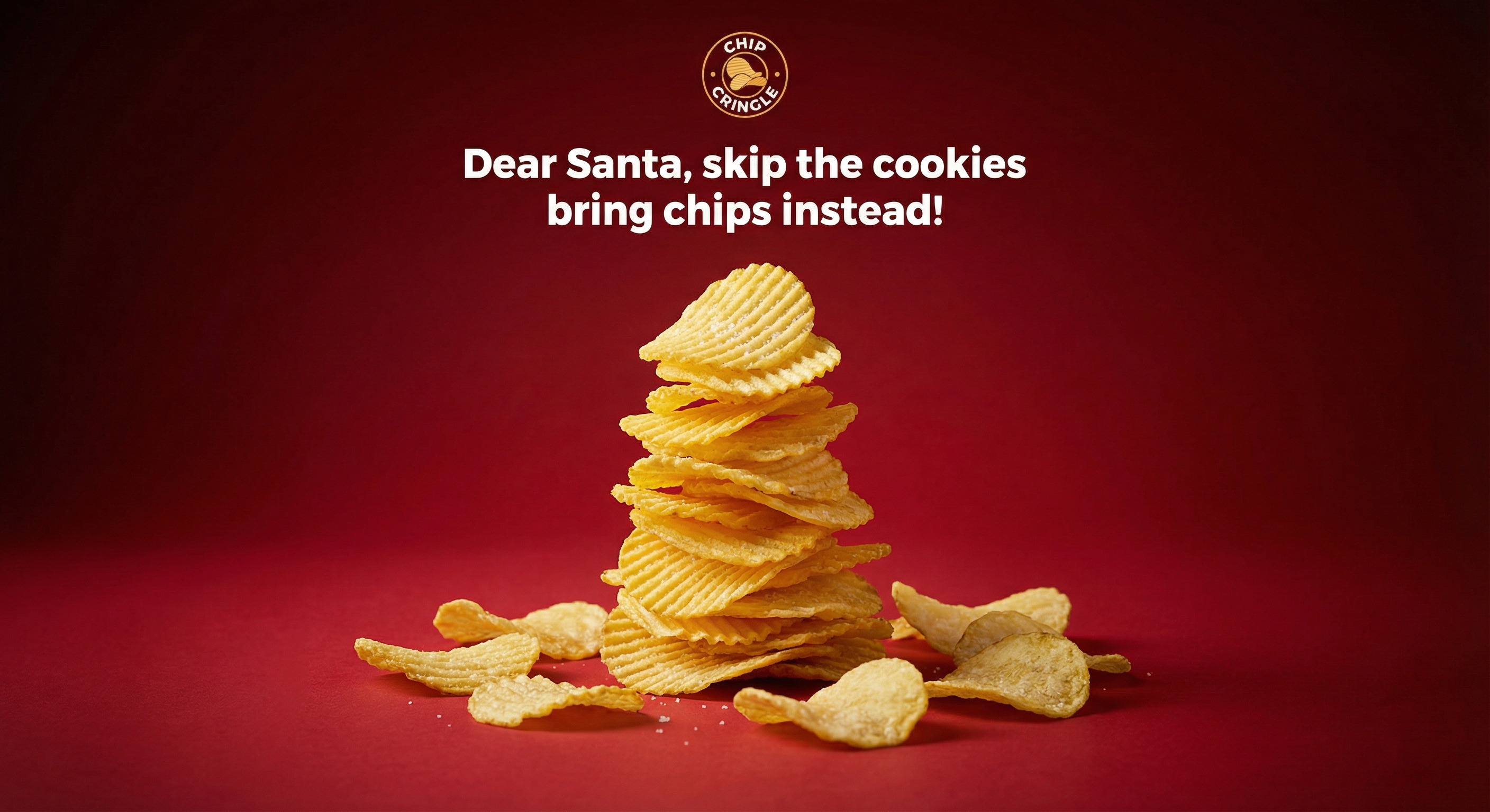 Crispy Chip Christmas Ad Template
