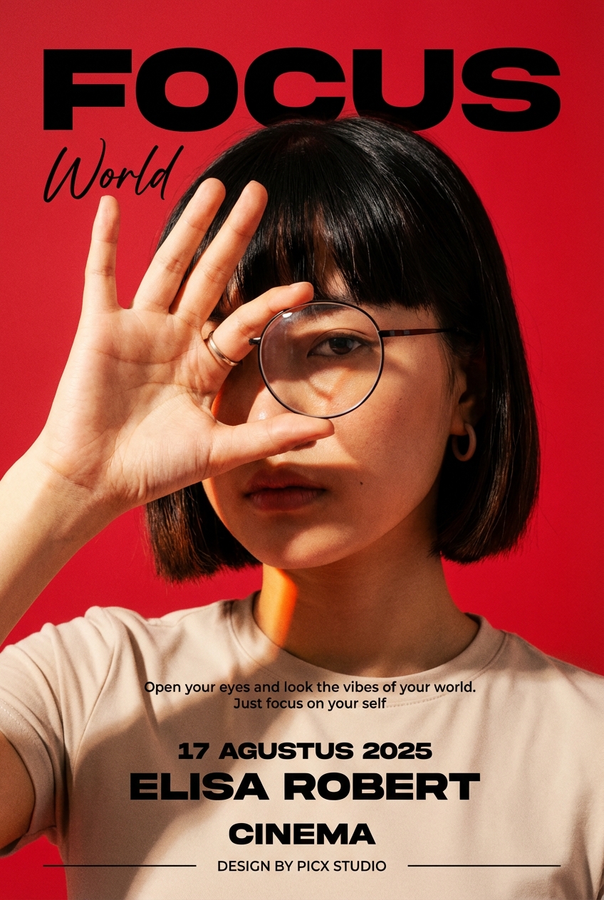 Modern Lens Editorial Poster example 2