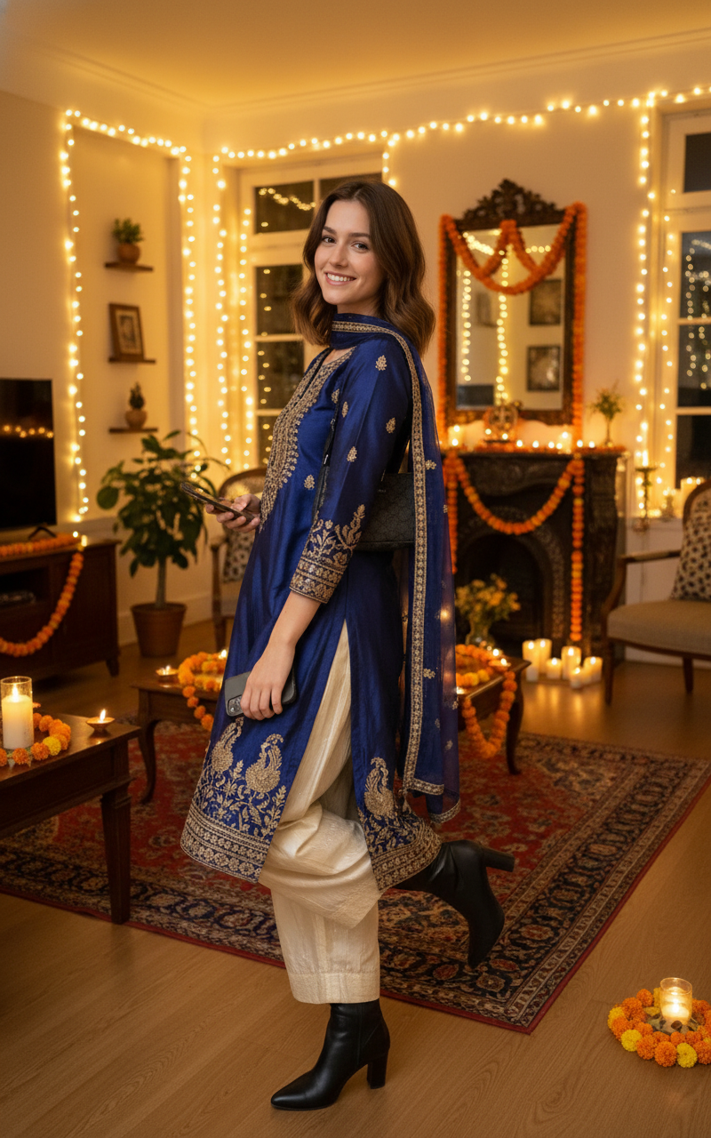 Deepawali Photoshoot - AI Image Template Preview