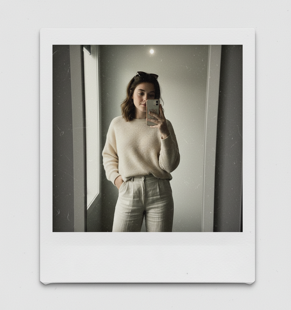 Instant Camera Polaroid 4 - AI Image Template Preview