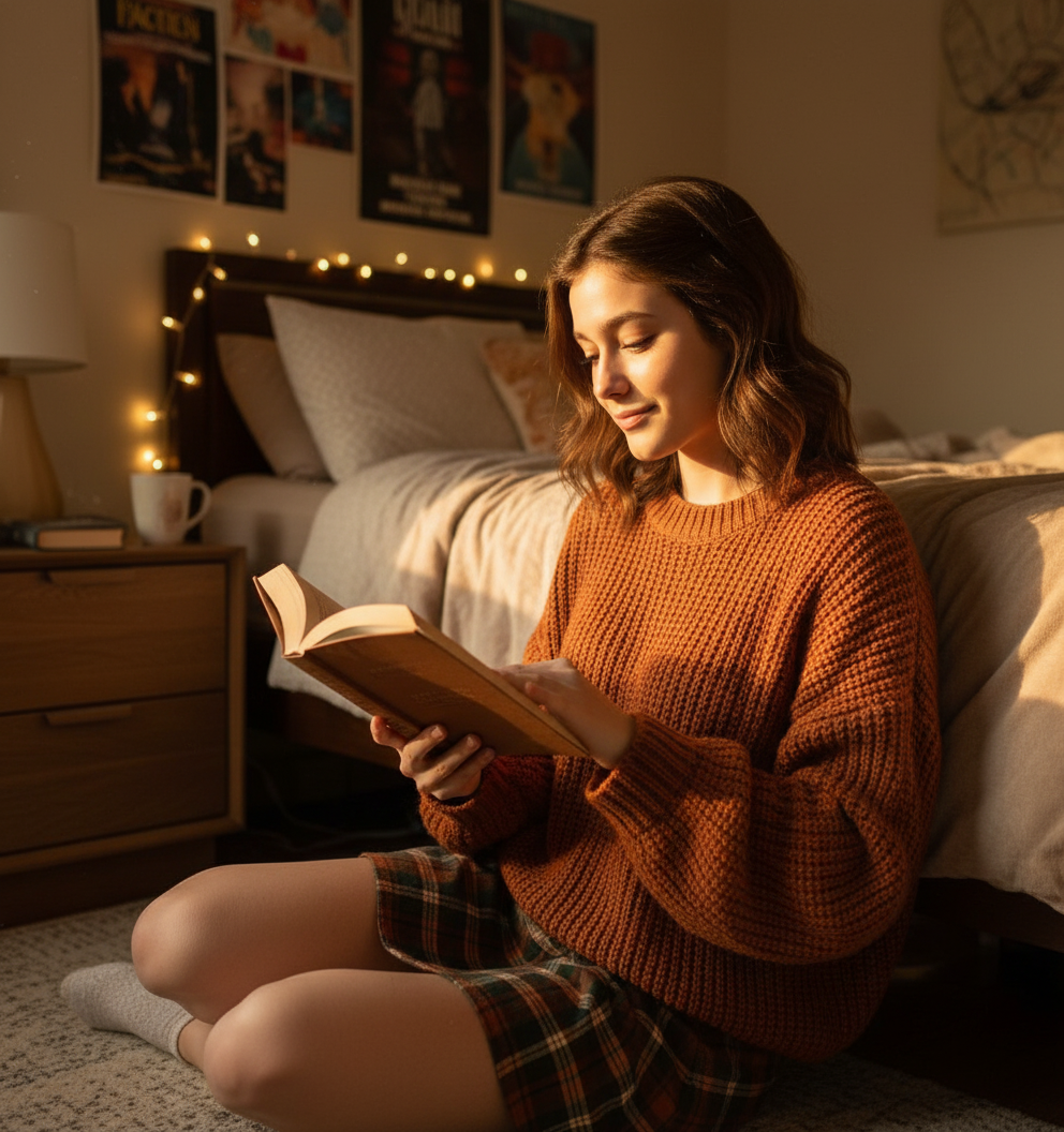 Indoor Candid Selfie  - AI Image Template Preview