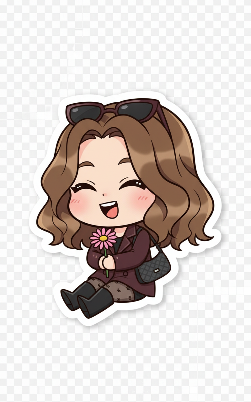 Cute Sticker - AI Image Template Preview