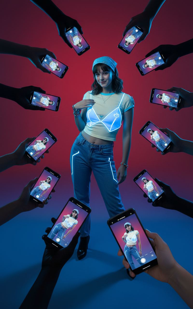 Glowing Photoshoot - AI Image Template Preview