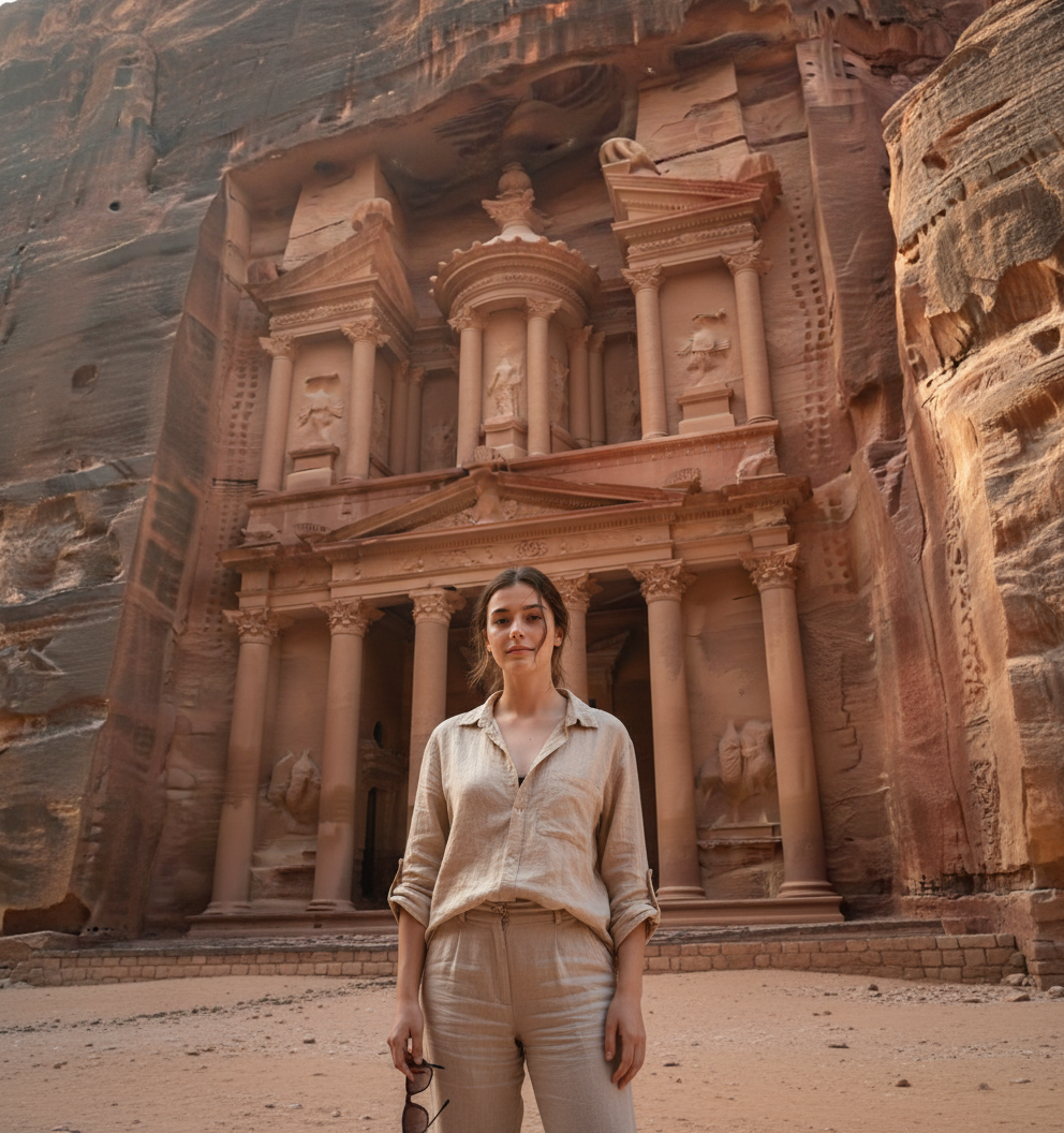 Petra Jordan Candid Portrait - AI Image Template Preview