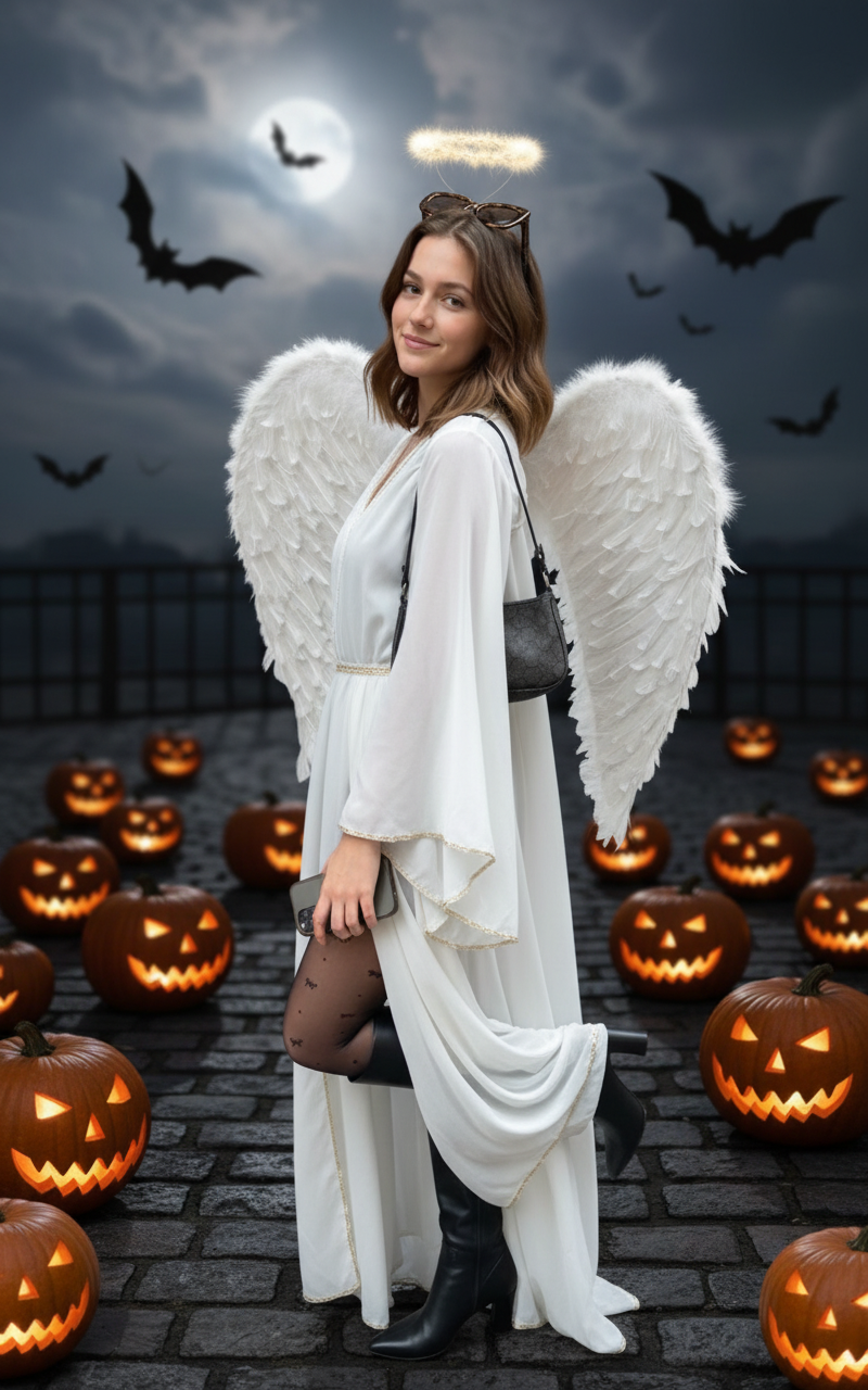 Halloween Costume(Angel) - AI Image Template Preview