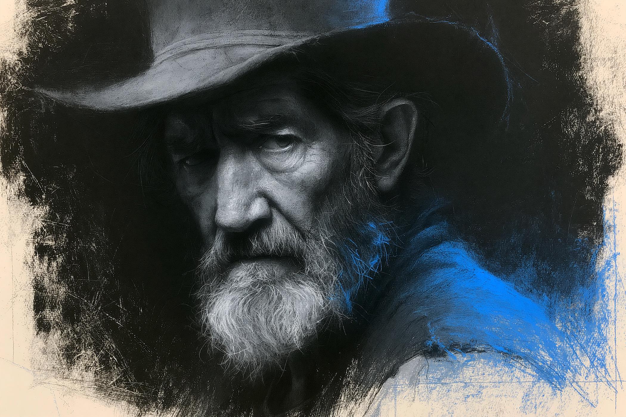 Charcoal Chiaroscuro Portraiture - AI image template preview
