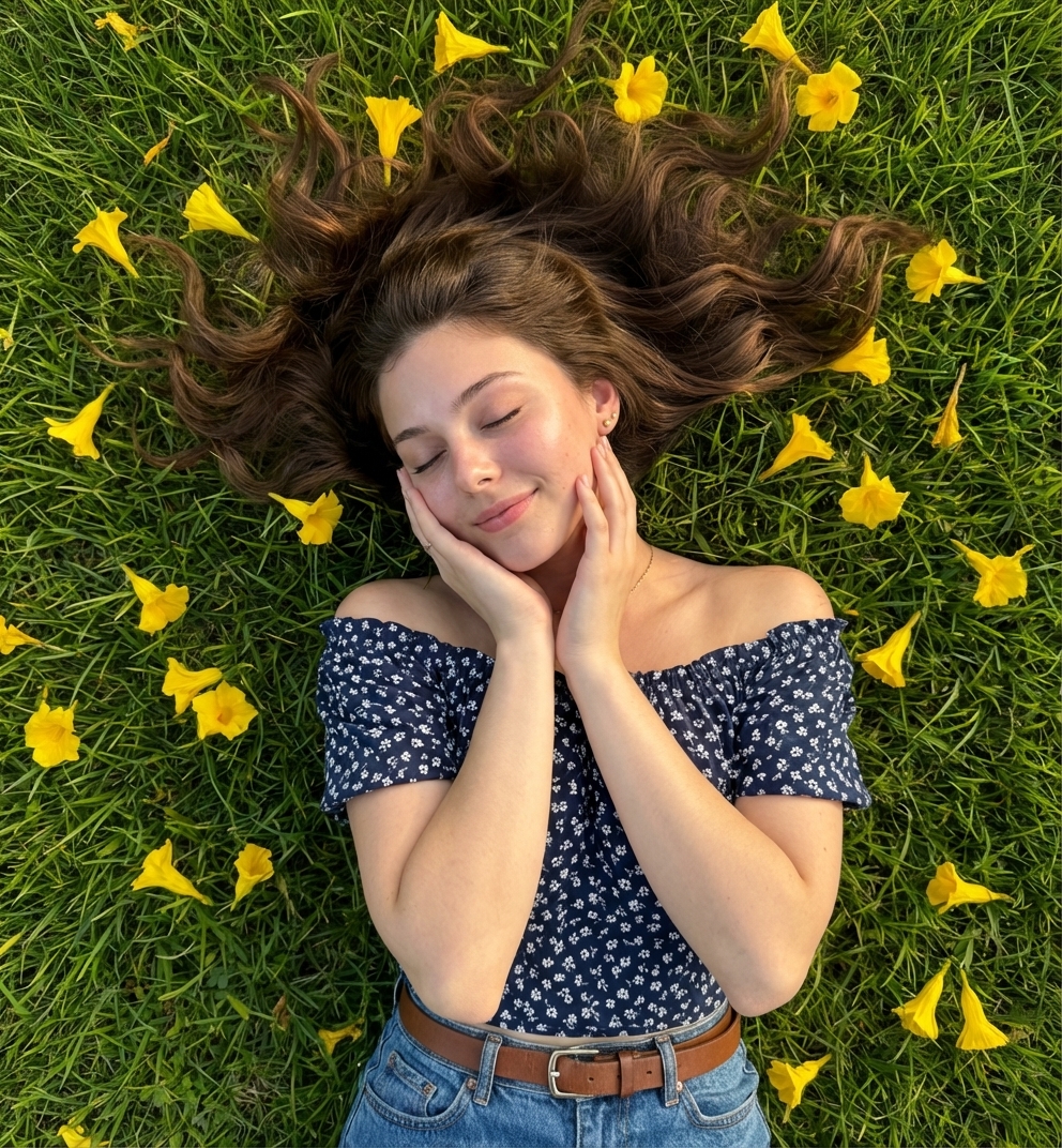 Playful Garden Portrait Template example 1