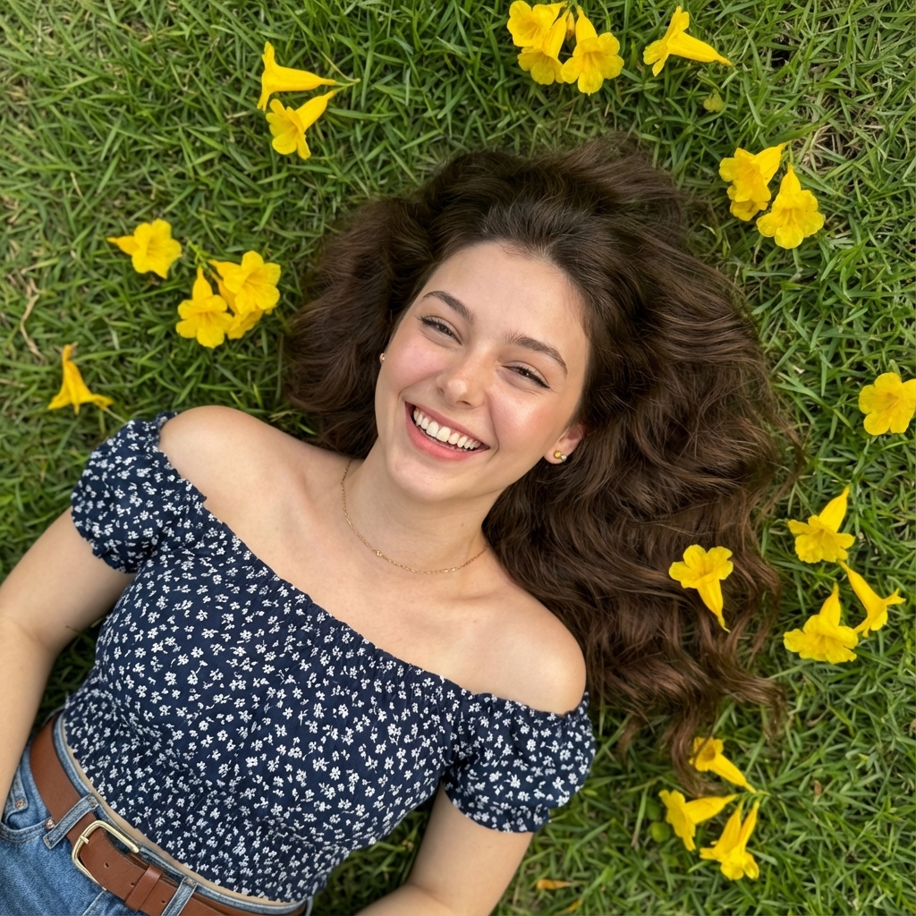 Playful Garden Portrait Template example 2