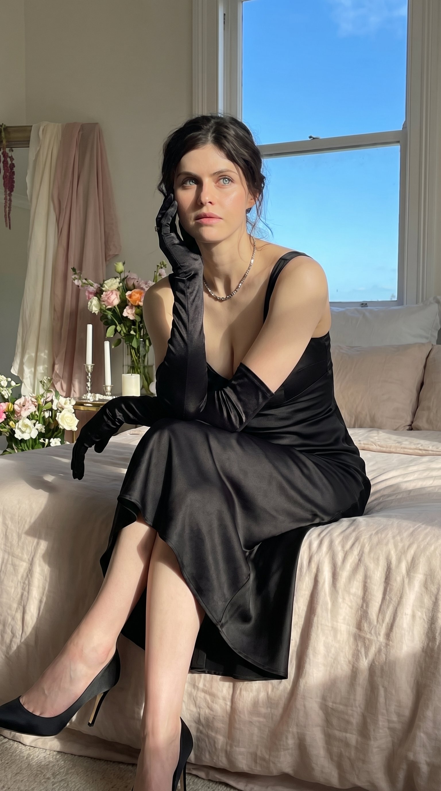 Quiet Luxury - Alexandra Daddario (Nano Banana) - AI image template preview