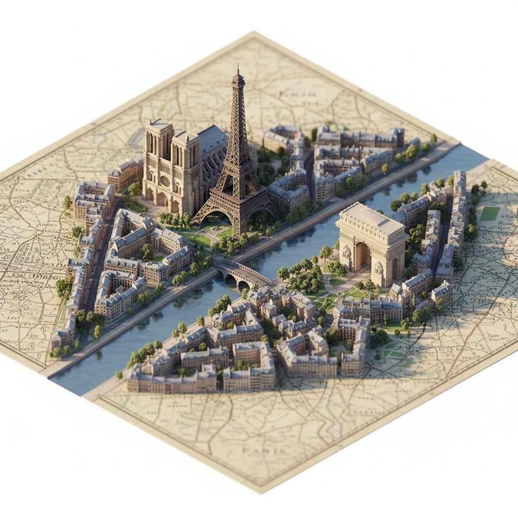 Paper Cut Celestial Map - AI image template preview