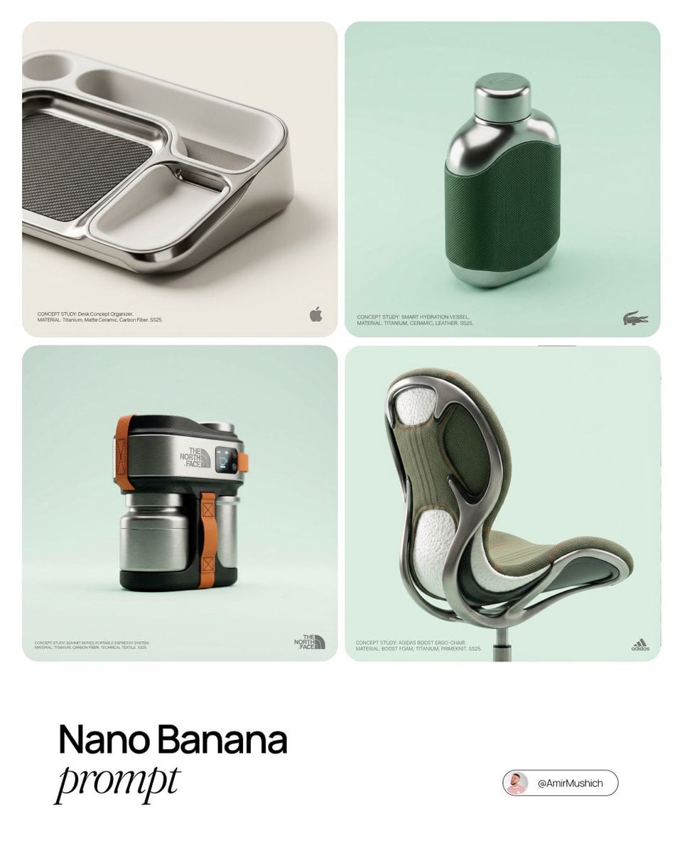 Editorial Concept Study Product Design - AI image template preview