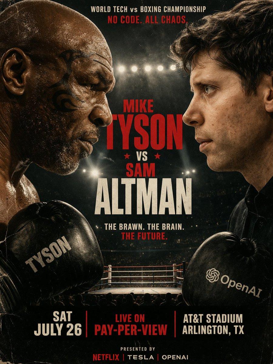 Cinematic Boxing Match Poster - AI image template preview