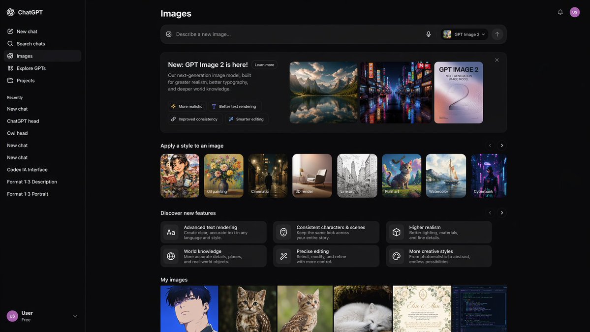 AI Image Generator UI Mockup - AI image template preview
