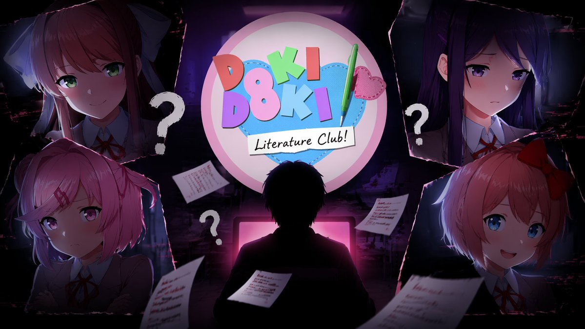 Anime Horror Game Thumbnail Composite - AI image template preview
