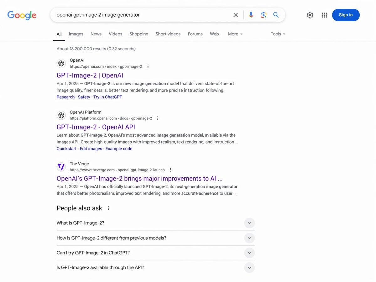 Google Search Results Mockup - AI image template preview