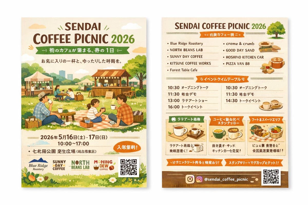Two-Sided Watercolor Event Flyer Mockup - AI image template preview